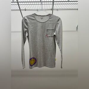 Ladida Kids/Teen Long Sleeve Tee in Heather Gray Size 20